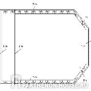 Строительство бетонного бассейна. План стен бетонного бассейна.